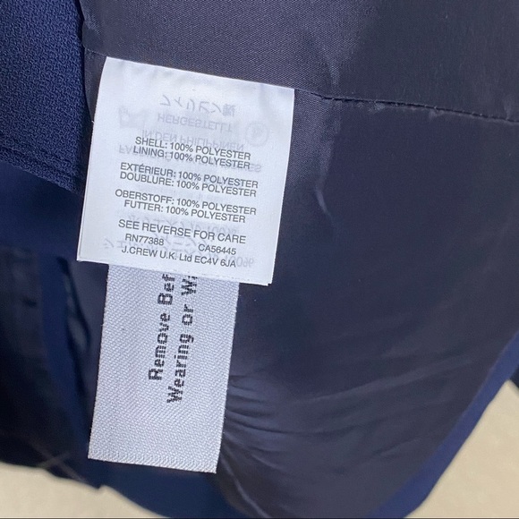 Jcrew Double Breasted Blue Blazer Jacket Career - Picture 3 of 3